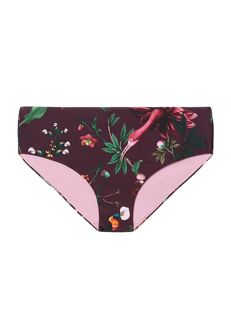 Women's Boy Brief - Zooflora Mini Bordeaux - Size Medium