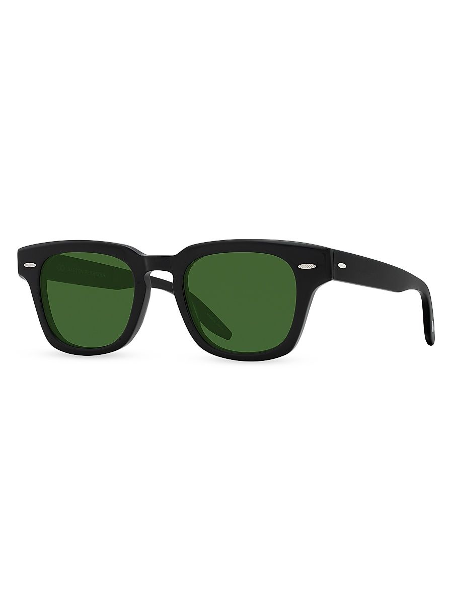 Men's Frederick 47MM Rectangular Sunglasses - Black