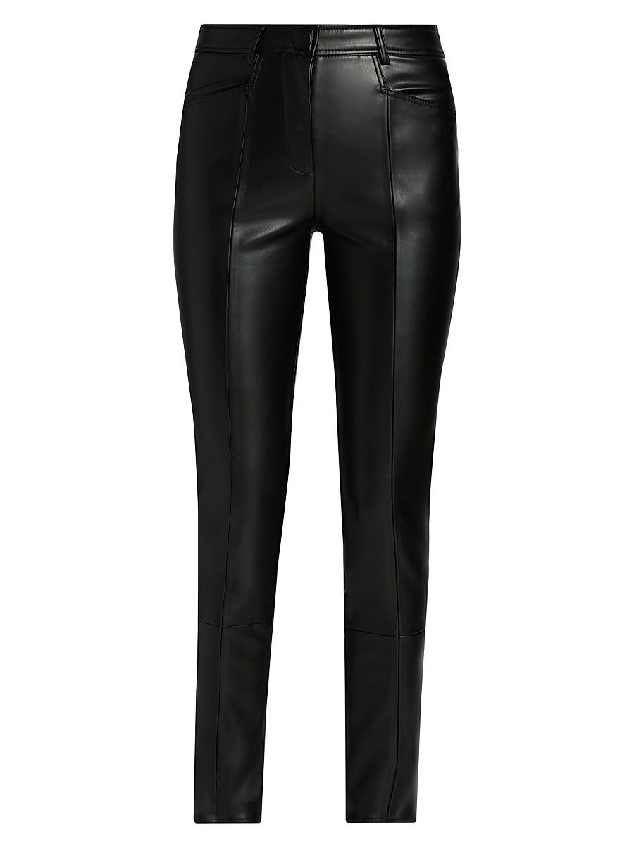Women's Rue Faux-Leather Pants - Black - Size 29