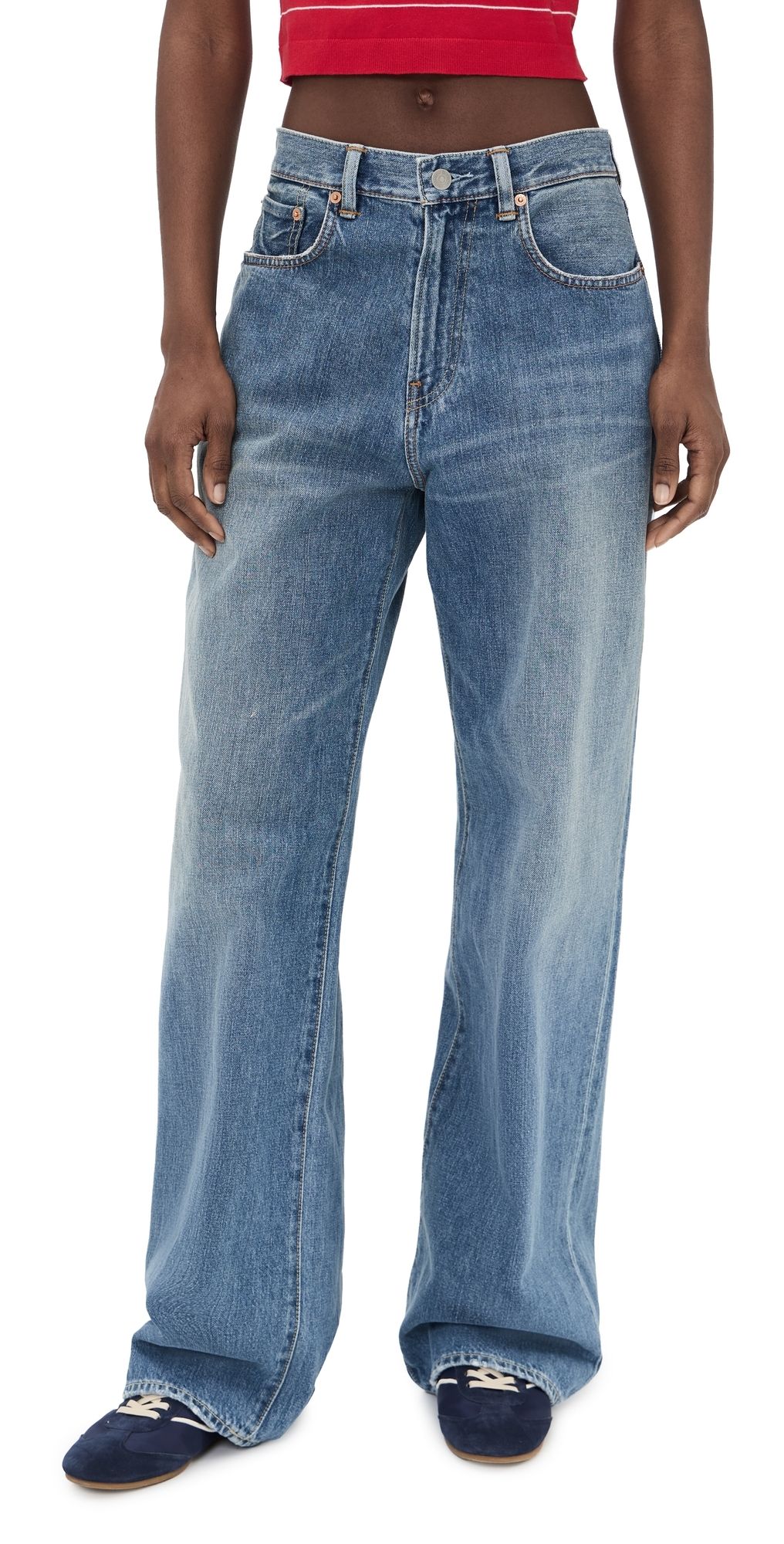 Denimist Teri Wide Leg Jeans Rehan Blue 30