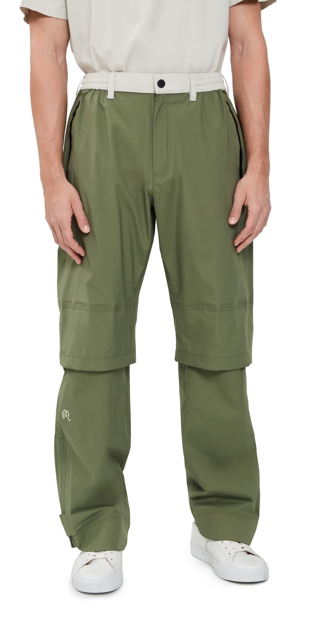 Malbon Golf Foraging Fairways Flint Rain Pants Olivine XL