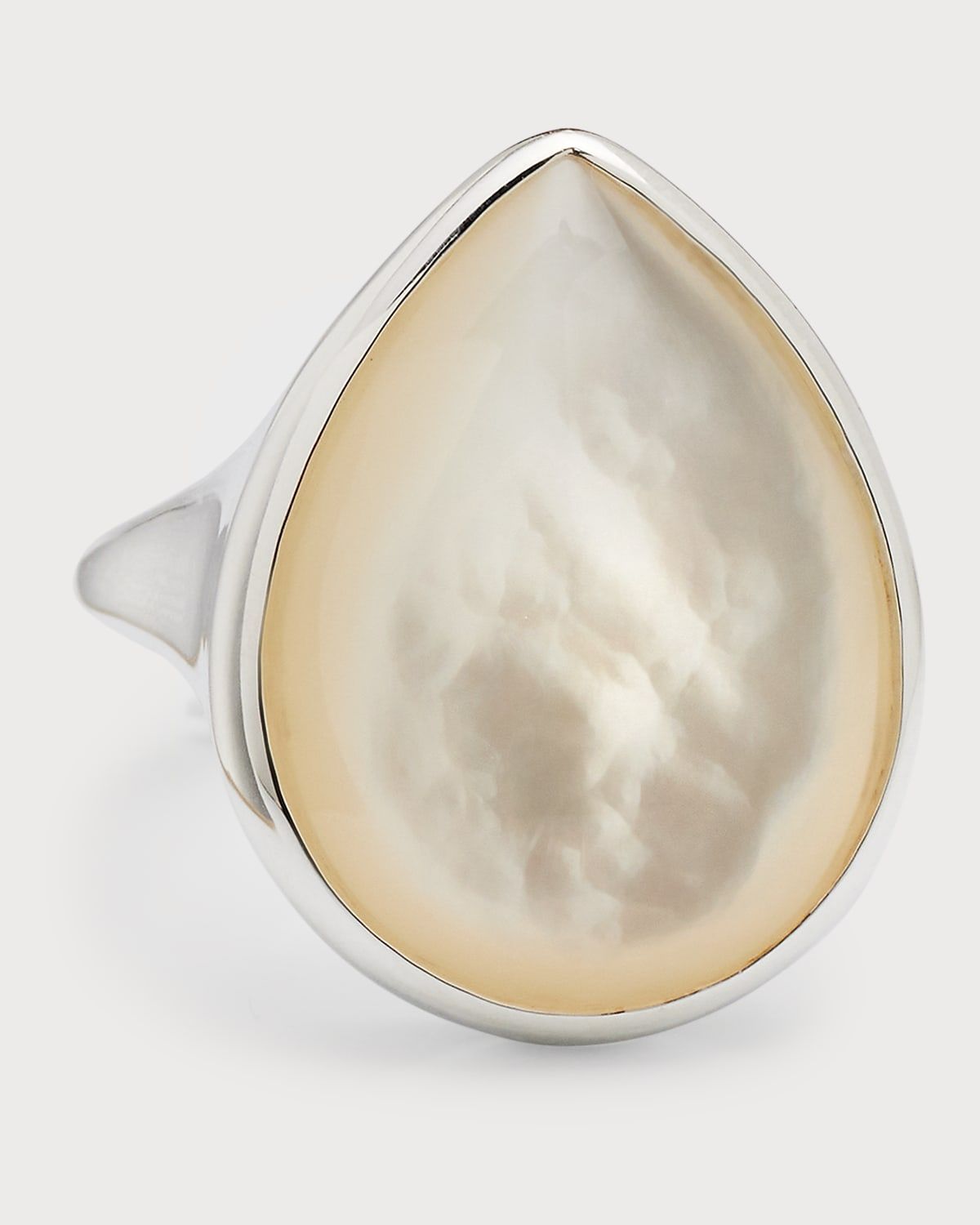Sculptured Teardrop Ring in Sterling Silver