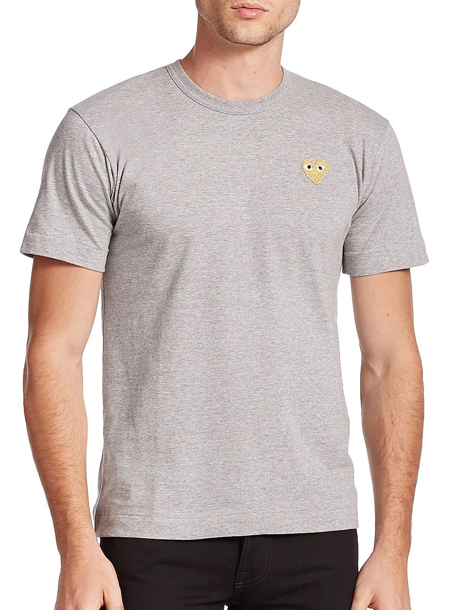 Men's Small Emblem Tee - Grey - Size Small