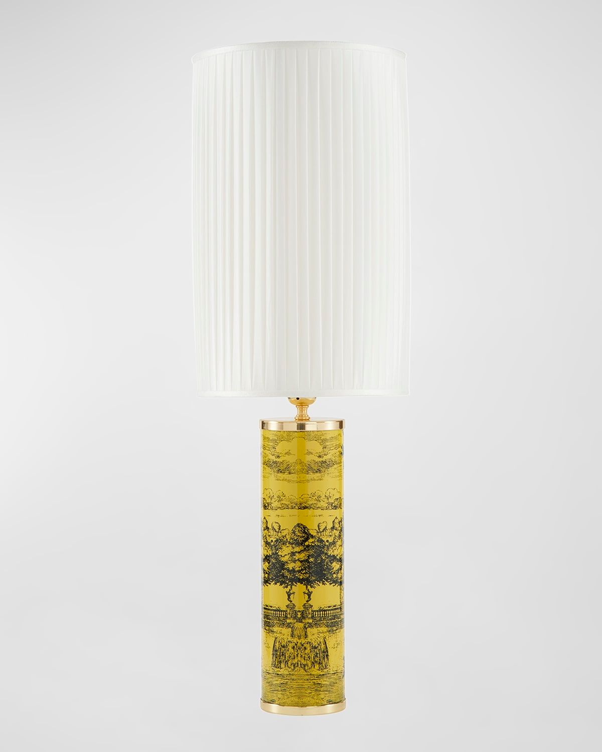 Cylindrical Pleated Lampshade
