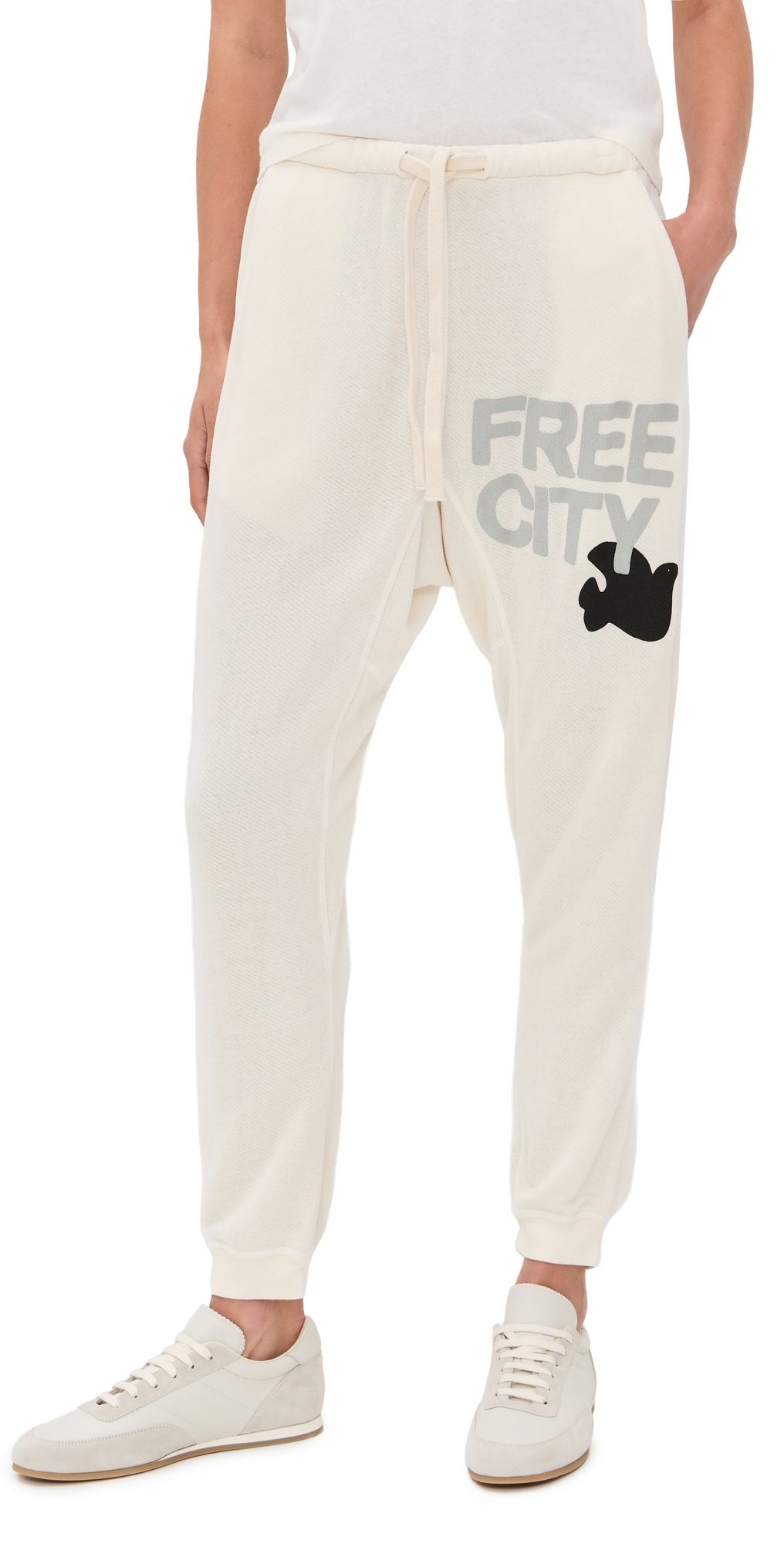 FREECITY Super Fluffy Pocket Sweatpants Creamy Yumm L