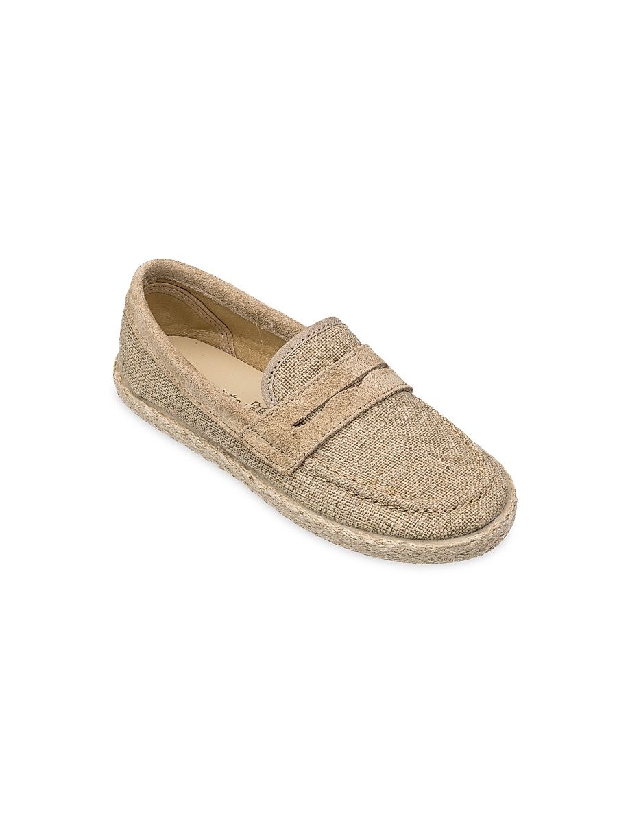 Little Girl's & Girl's Loafer Espadrilles - Beige - Size 5 (Child)