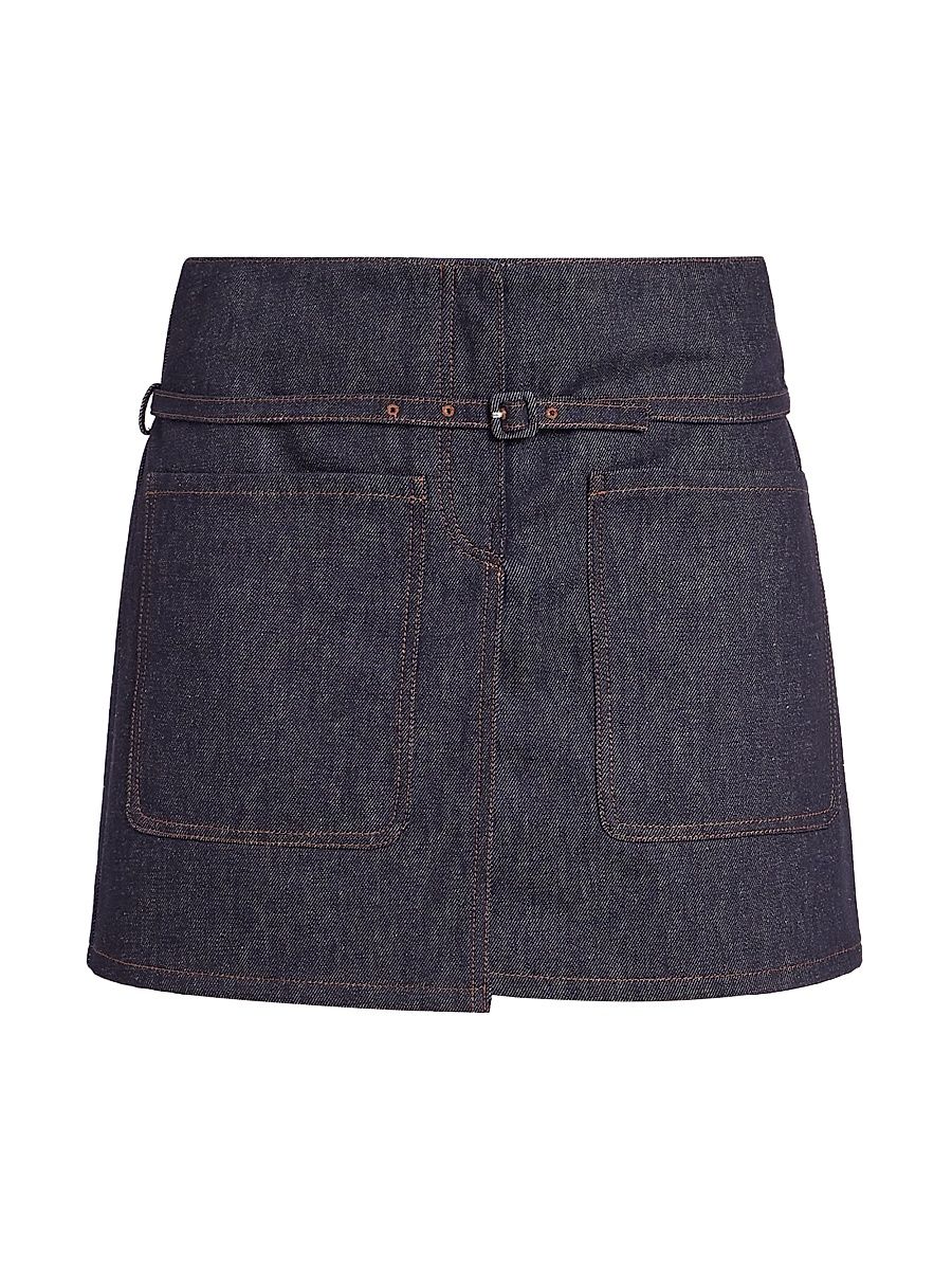 Women's Cotton Denim Miniskirt - Brut - Size 28