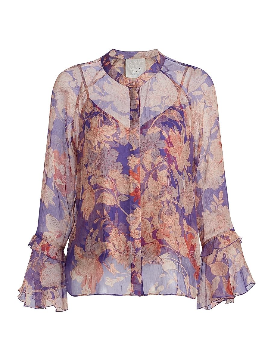 Women's Kiko Emerie Silk Blouse - Kiko - Size XXL