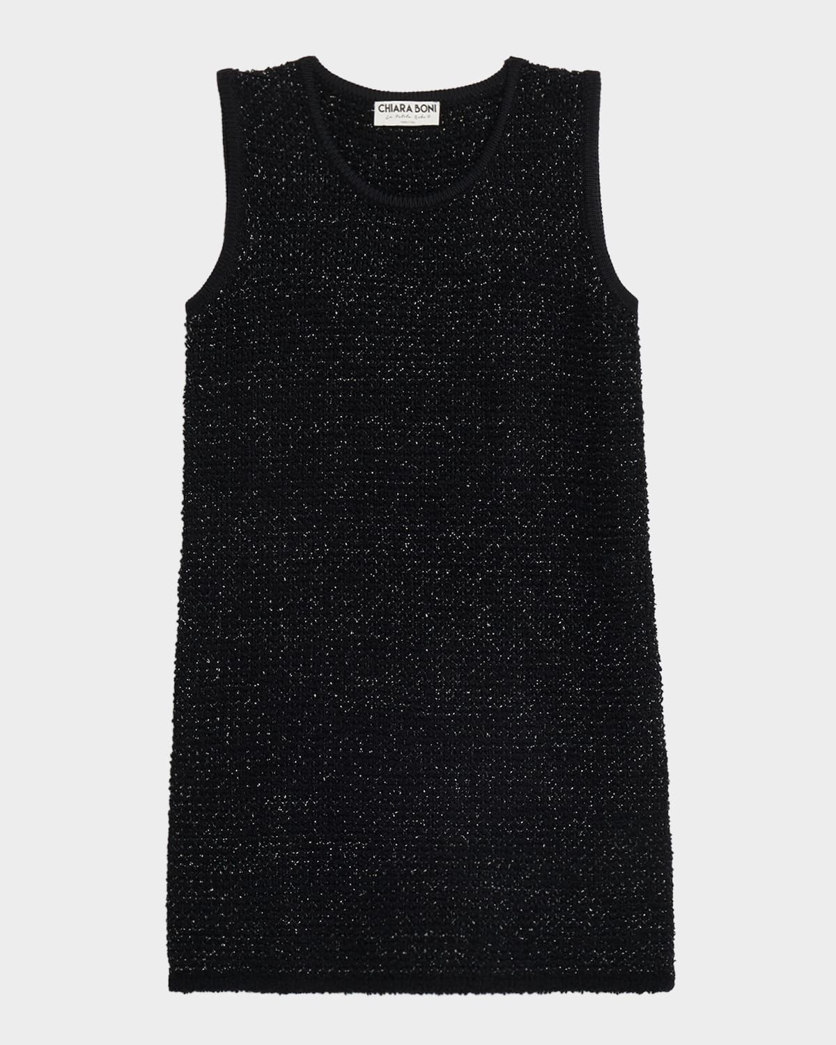 Bilok Sleeveless Shimmer Knit Mini Dress