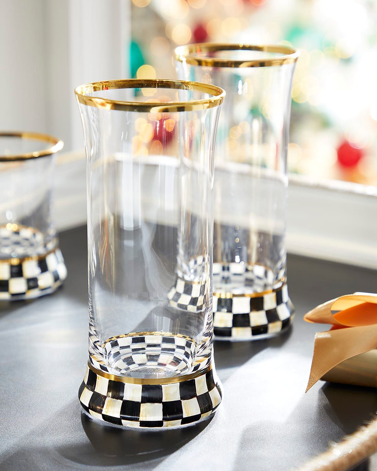 Courtly Check Highball Glass, Set of 2