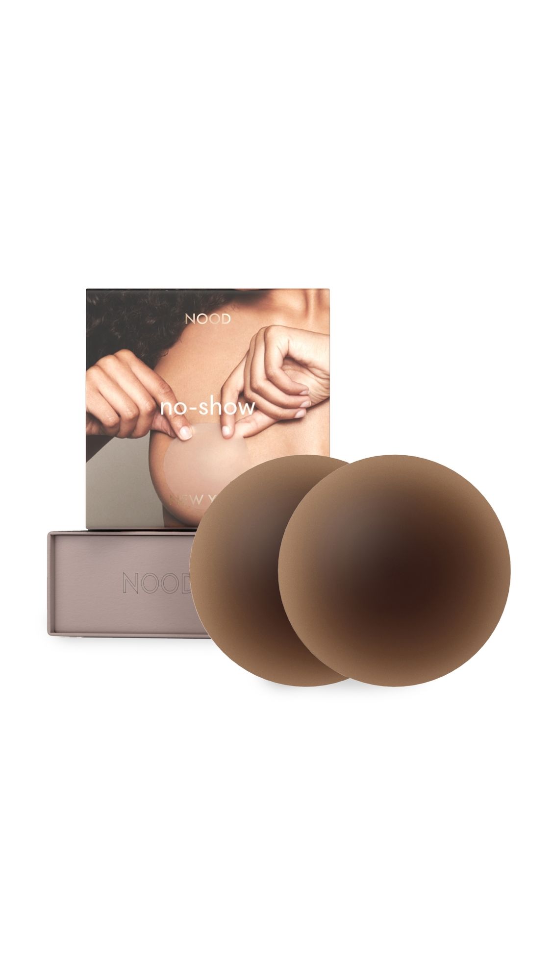 NOOD New York No Show Adhesive Nipple Covers - Size 4 No. 5 Soft Tan 4
