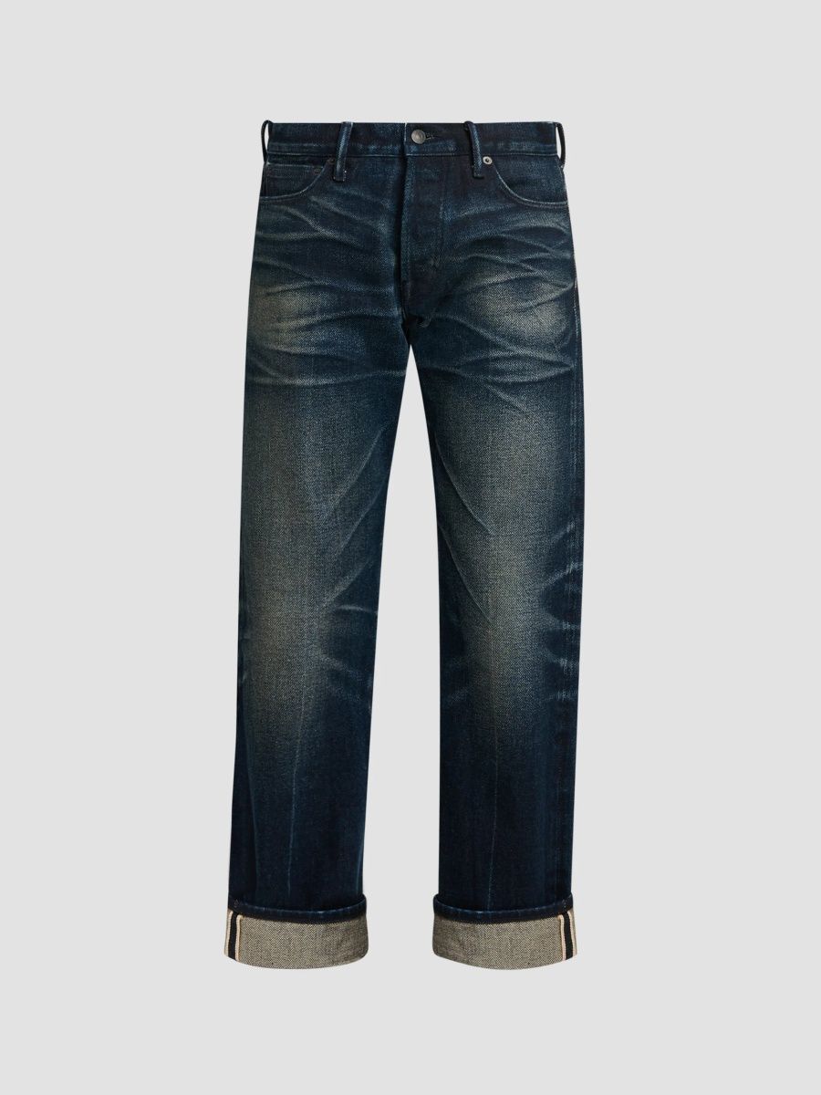 TOM FORD Women's Stonewash Low-Rise Boyfriend Jeans - Midnight - Size 33