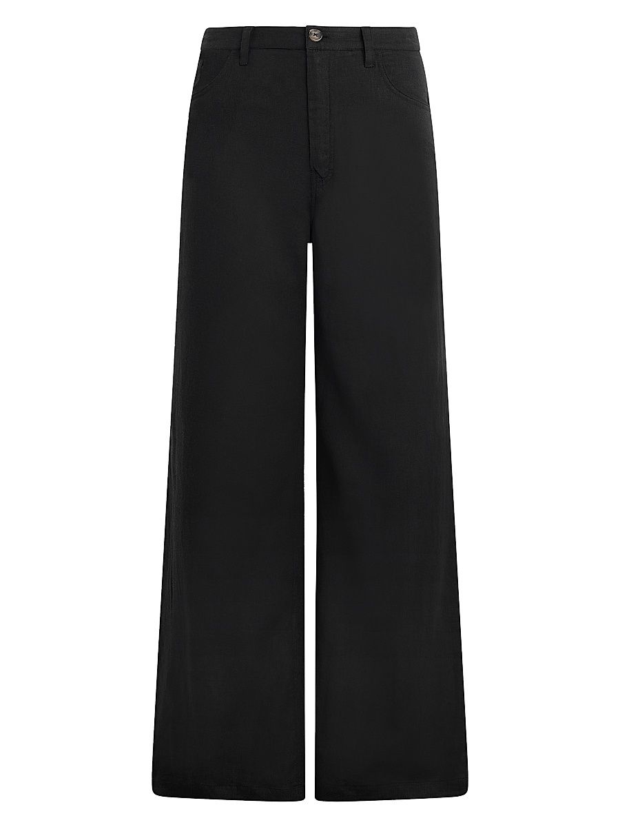 Women's Jodie Relaxed Wide-Leg Pants - Black - Size 26