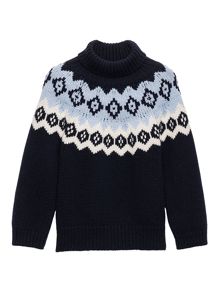 Women's Wool and Cashmere Sweater - Blue - Size 8