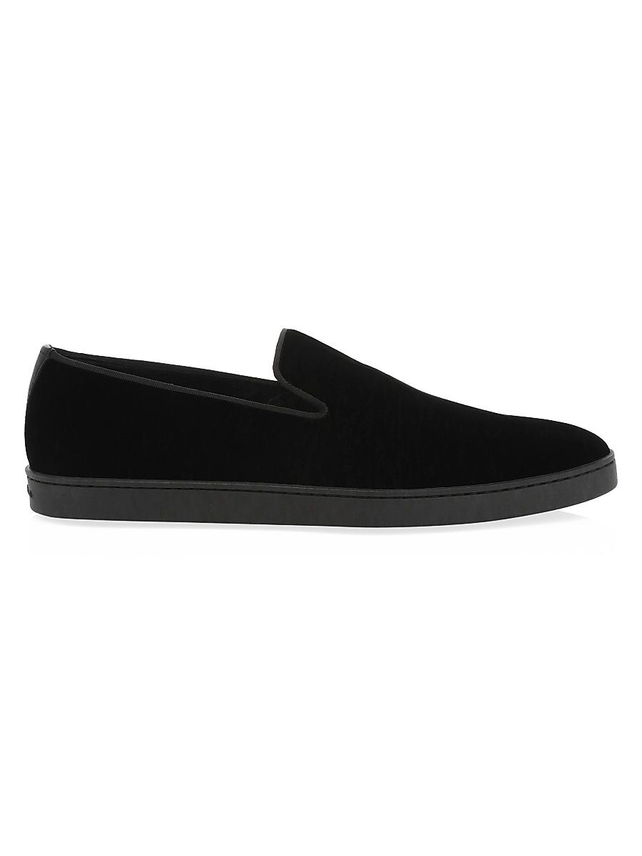 Men's Atlantis Muad Velvet Loafers - Black Velvet - Size 11