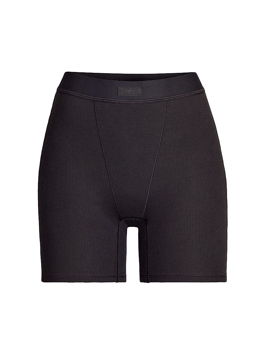 Women's Cotton Rib Boxer - Marble - Size XXXL