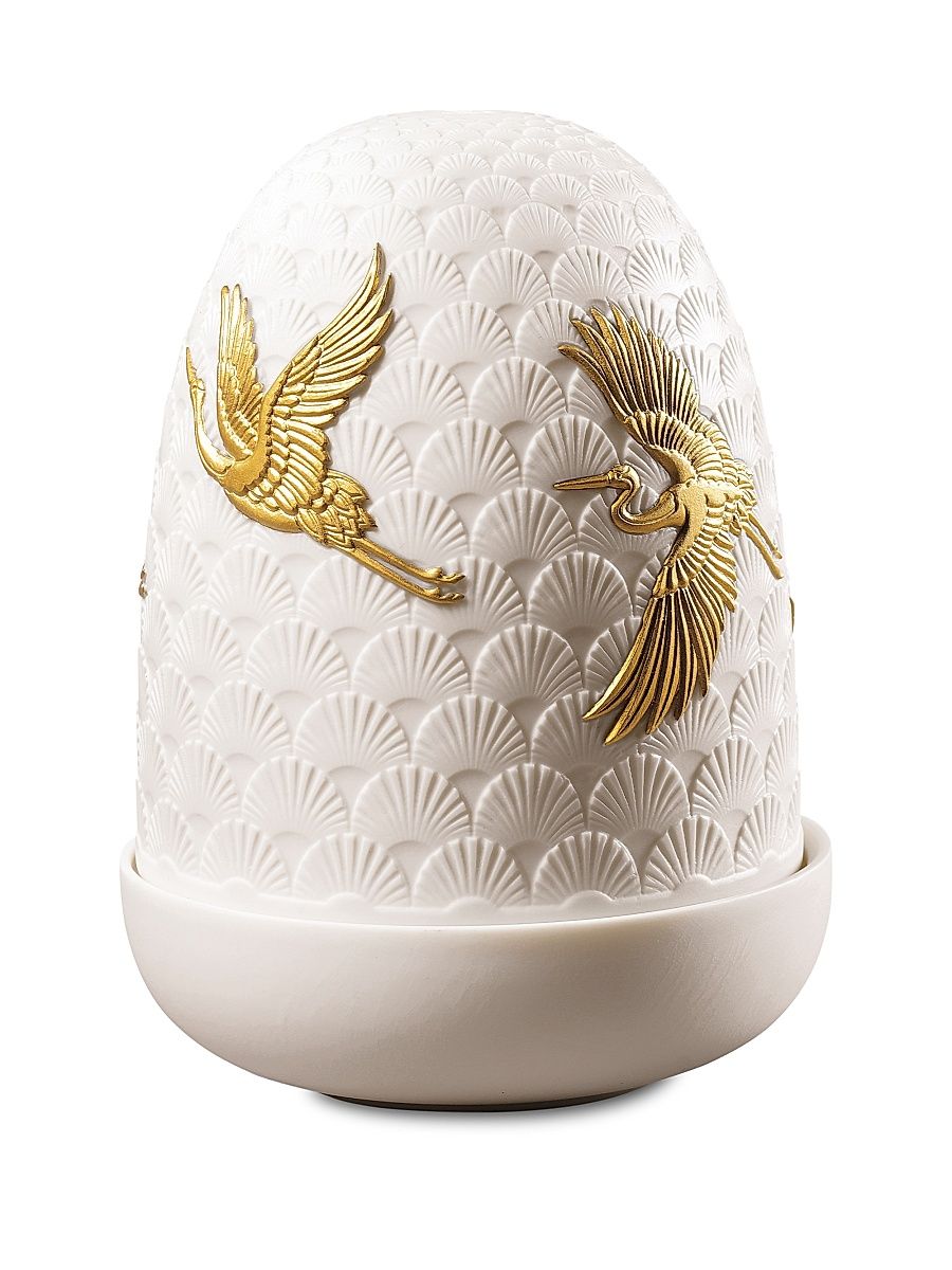 Cranes Dome Table Lamp