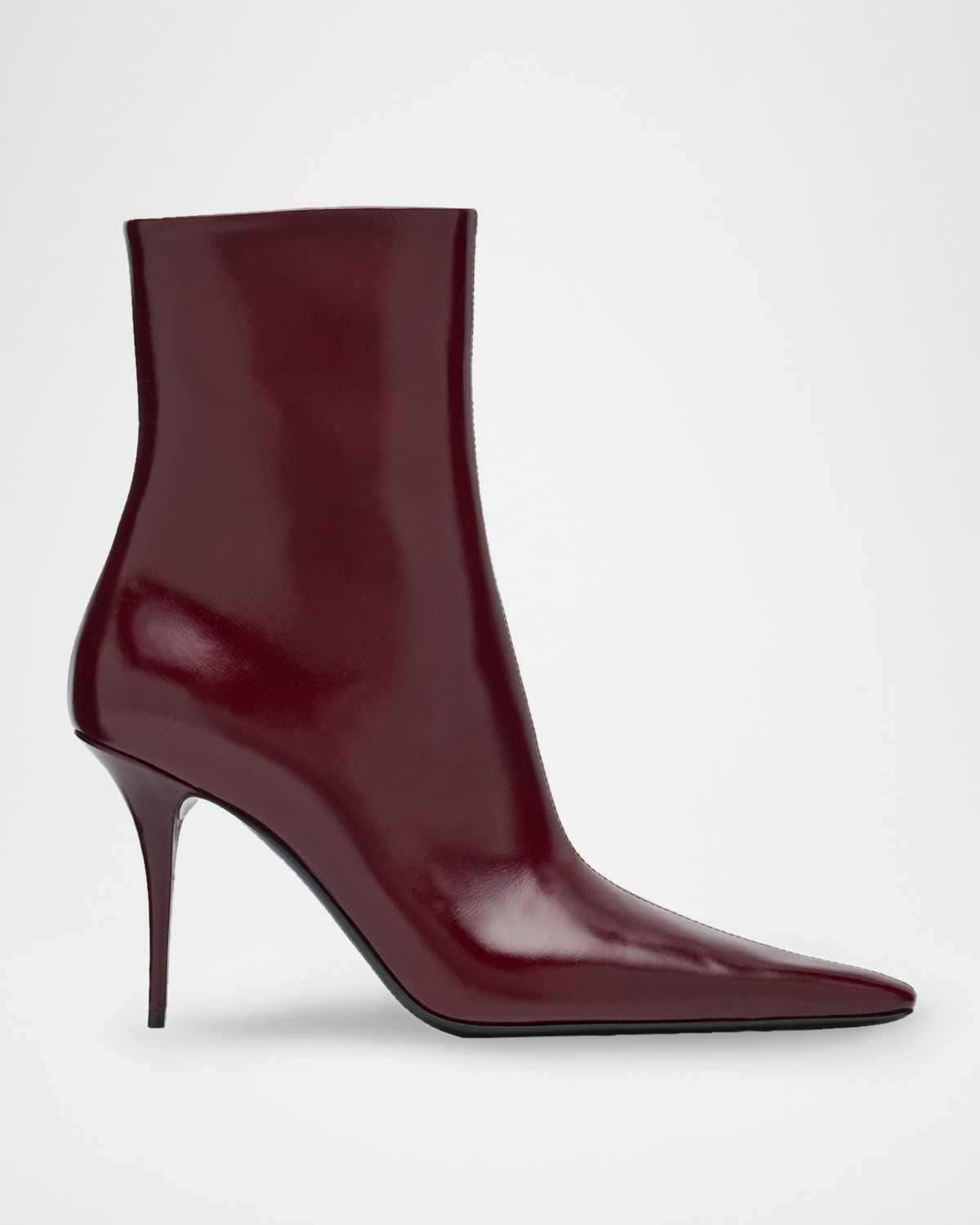 Ashley Calfskin Stiletto Ankle Booties
