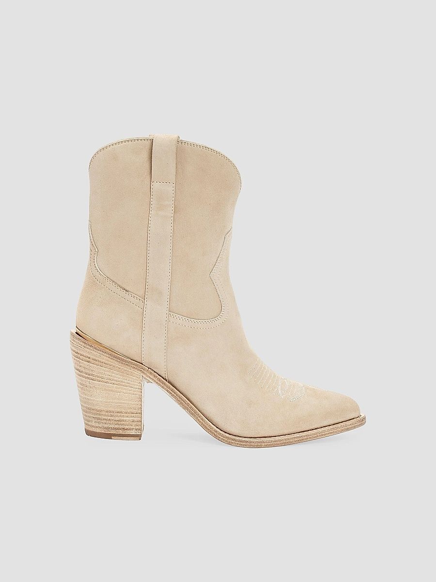 Partlow Women's Leigh Anne 90MM Suede Ankle Booties - Sabbia - Size 12