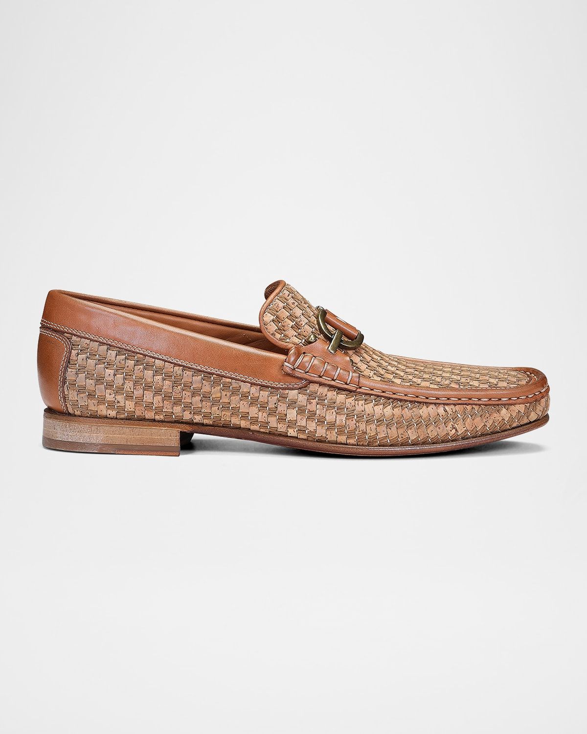 Men & apos;s Woven Cork Bit Loafers