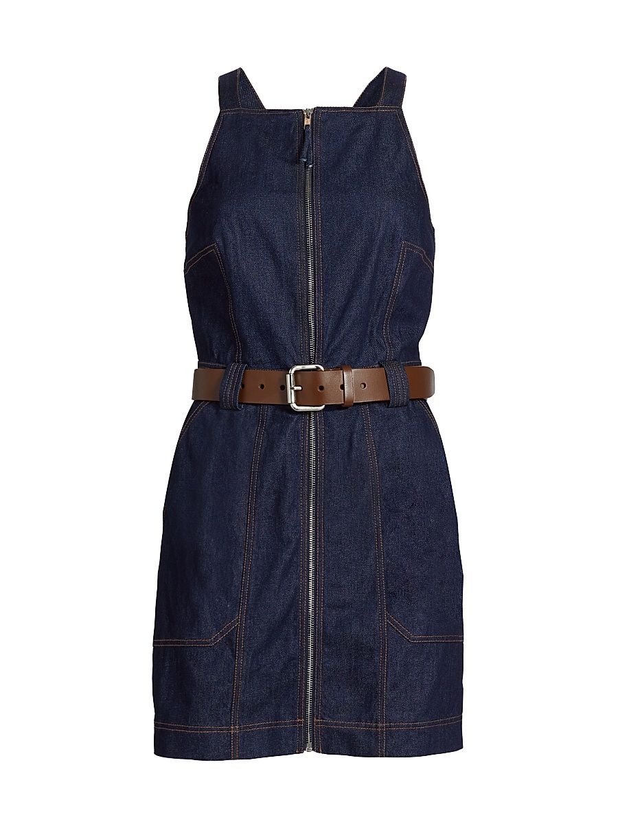 Women's Andri Belted Utility Minidress - Indigo - Size 10