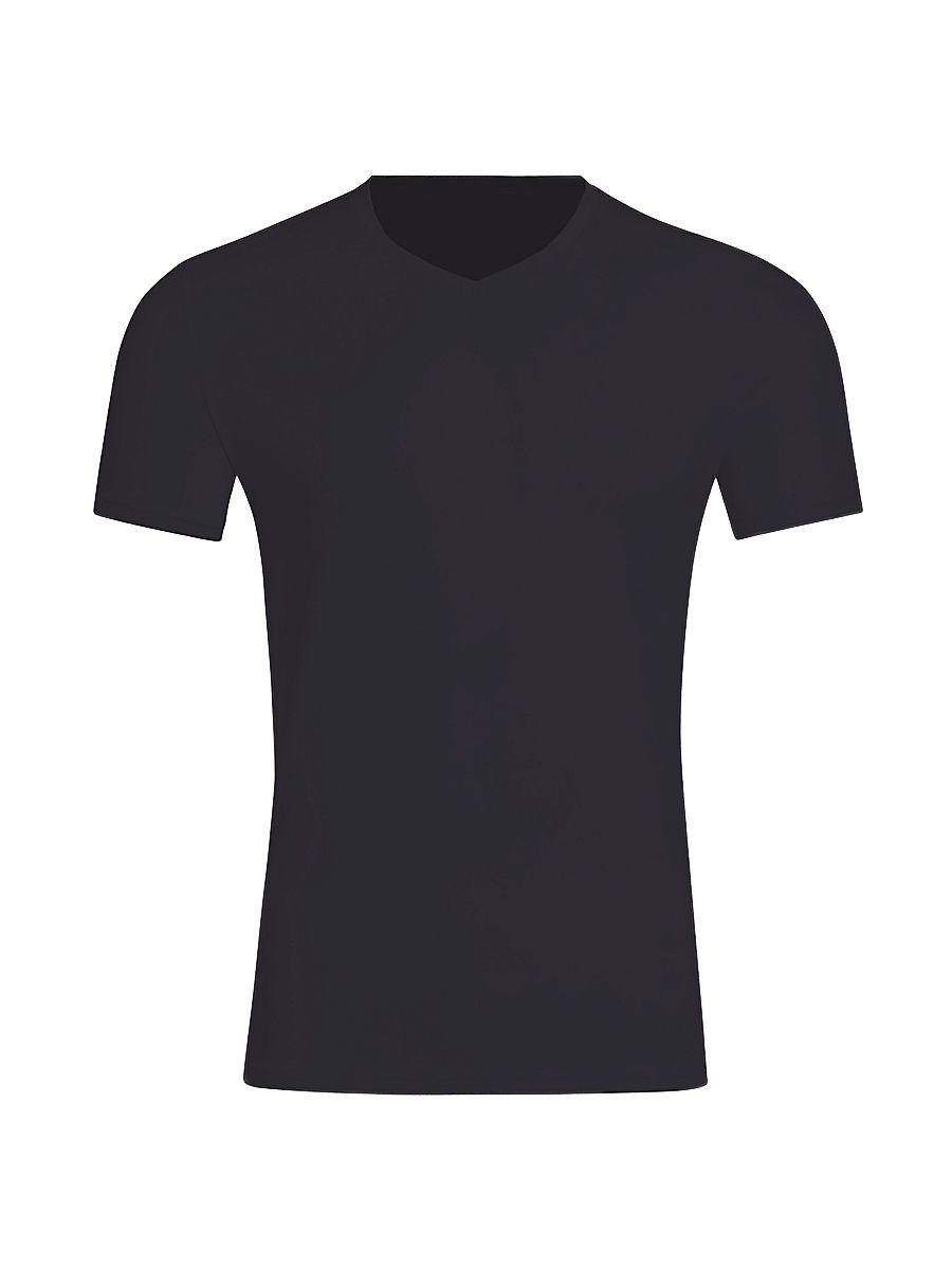 Men's Premier Stretch-Cotton V-Neck Undershirt - Black - Size XXL