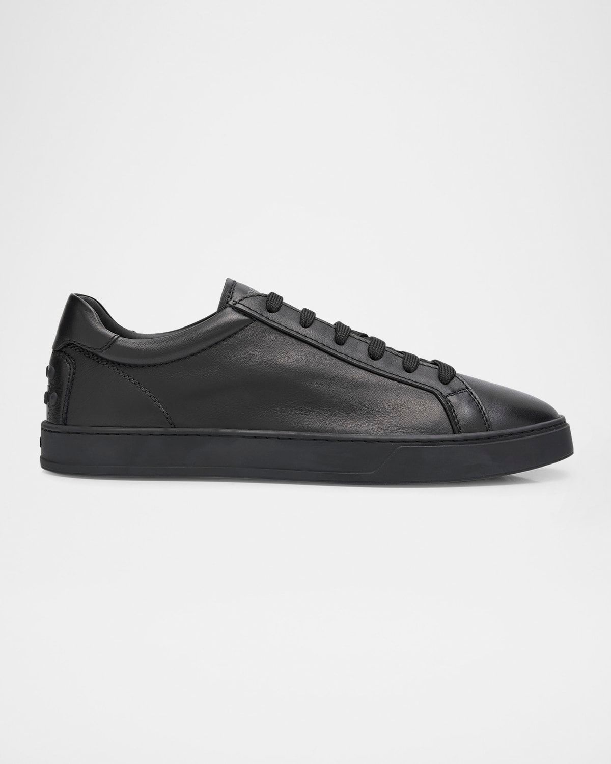 Men & apos;s Allacciata Cassetta Leather Low-Top Sneakers