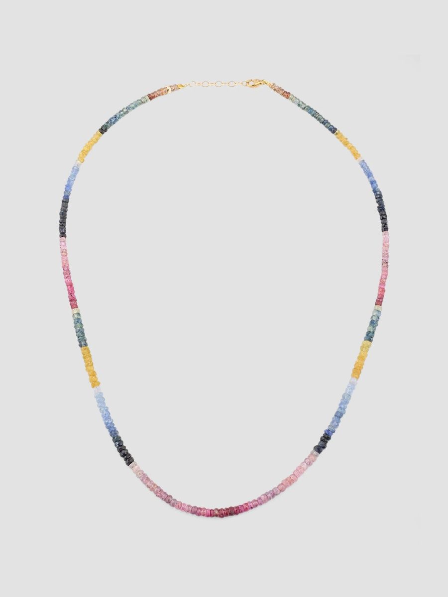 Jia Jia Women's Light Rainbow 14K Yellow Gold & Sapphire Beaded Necklace - Multi
