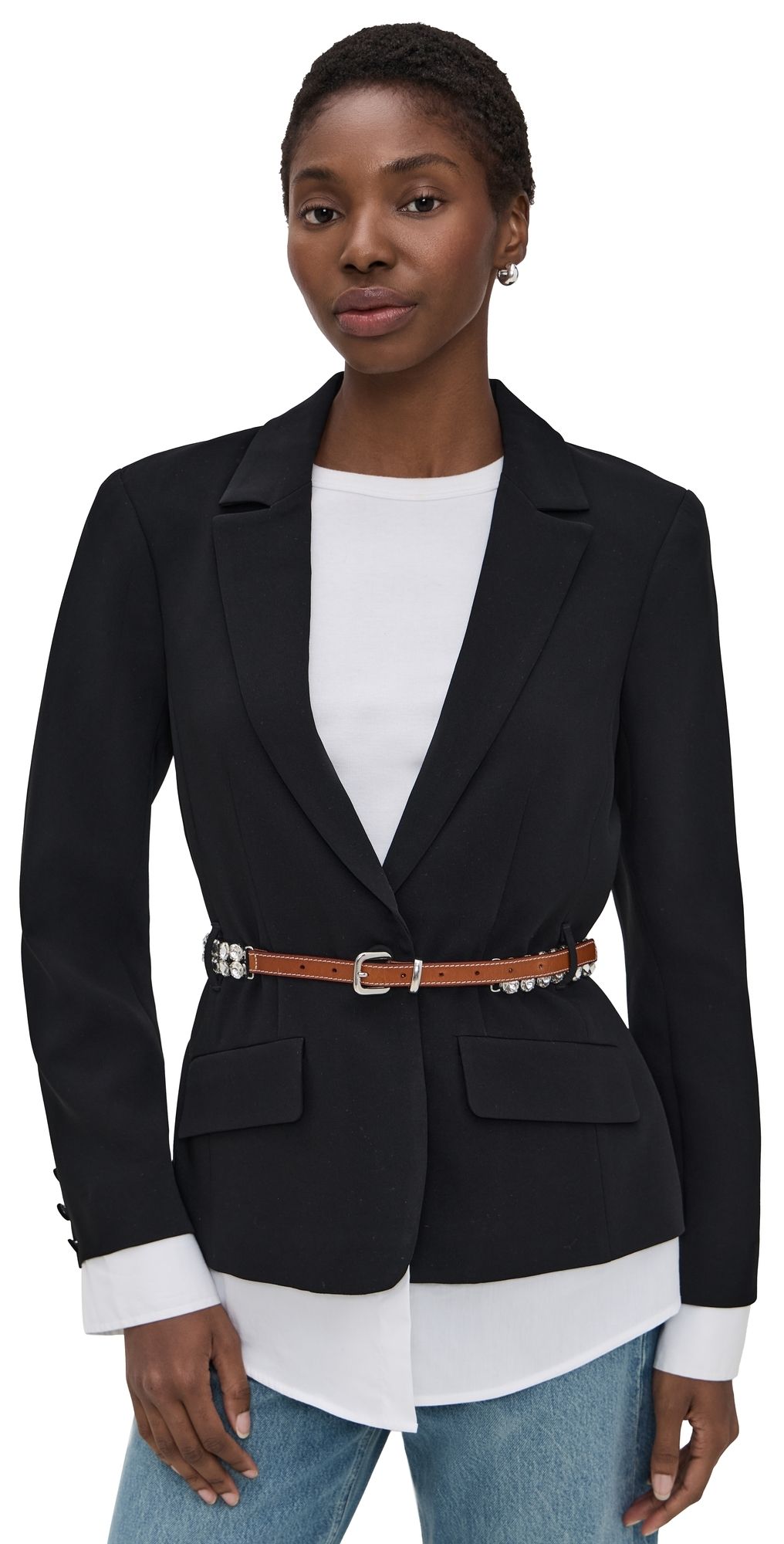 Cinq à Sept Vittoria Jacket Black/White 6