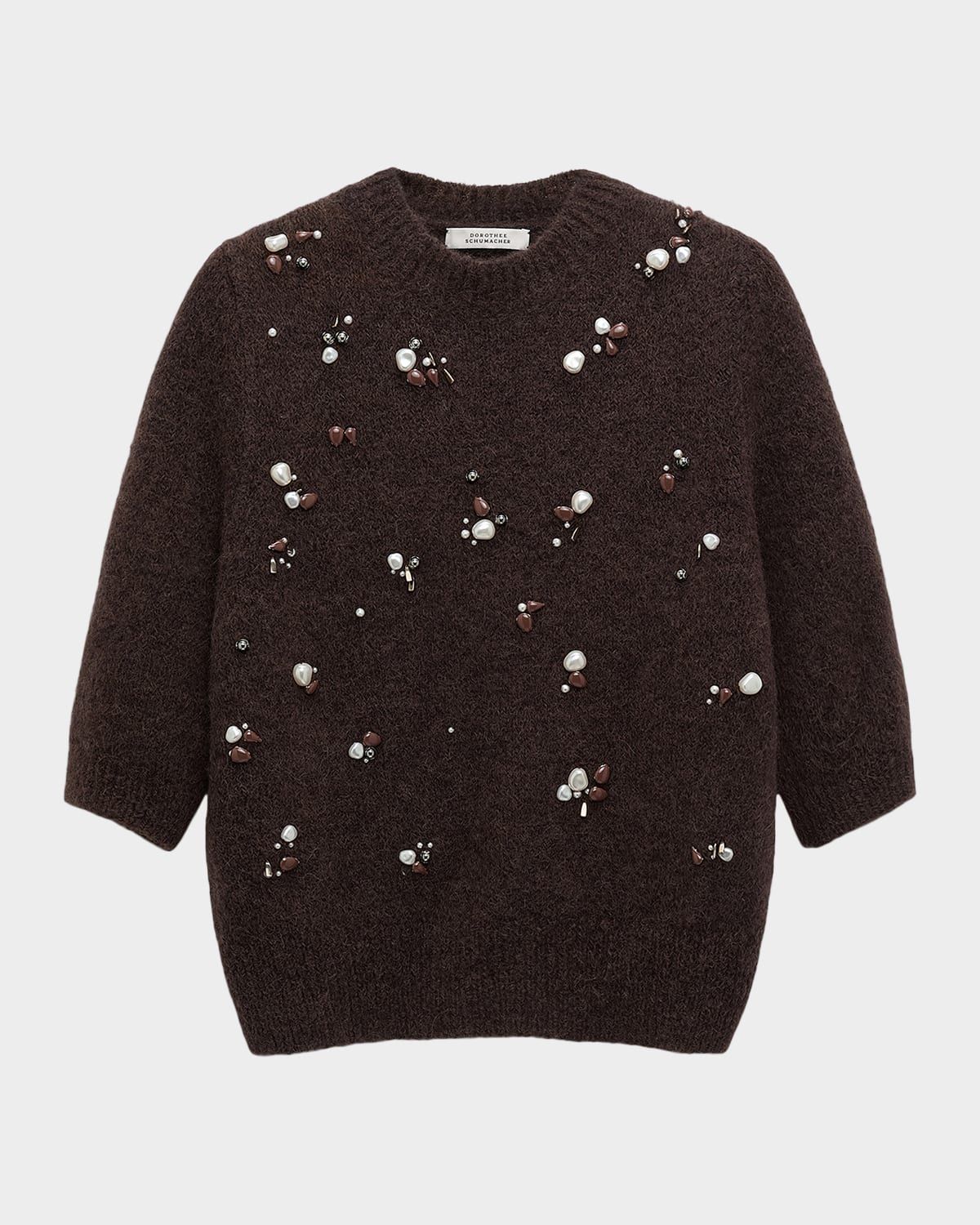 Loving Touch Embellished Alpaca-Wool Sweater