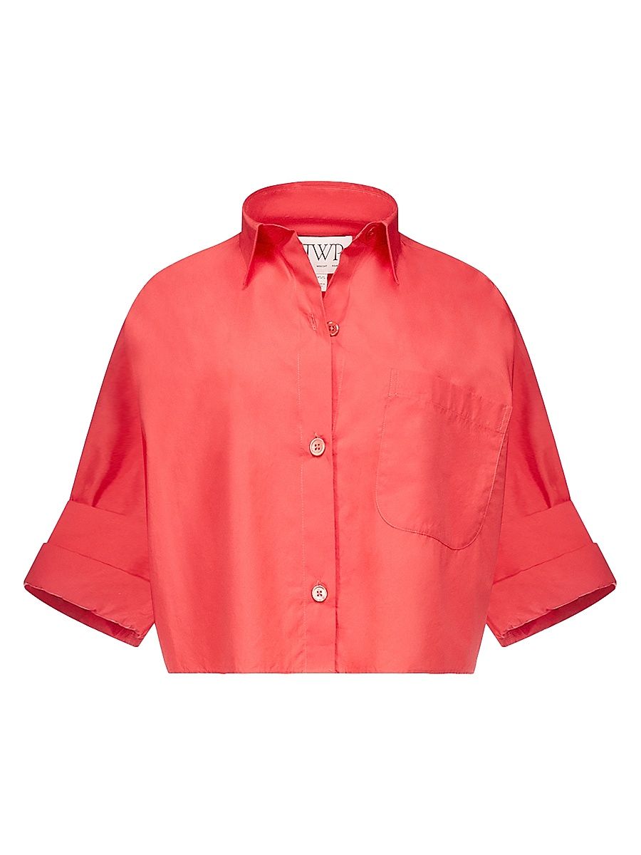 Women's Next Ex Cotton Shirt - Tomato - Size Medium