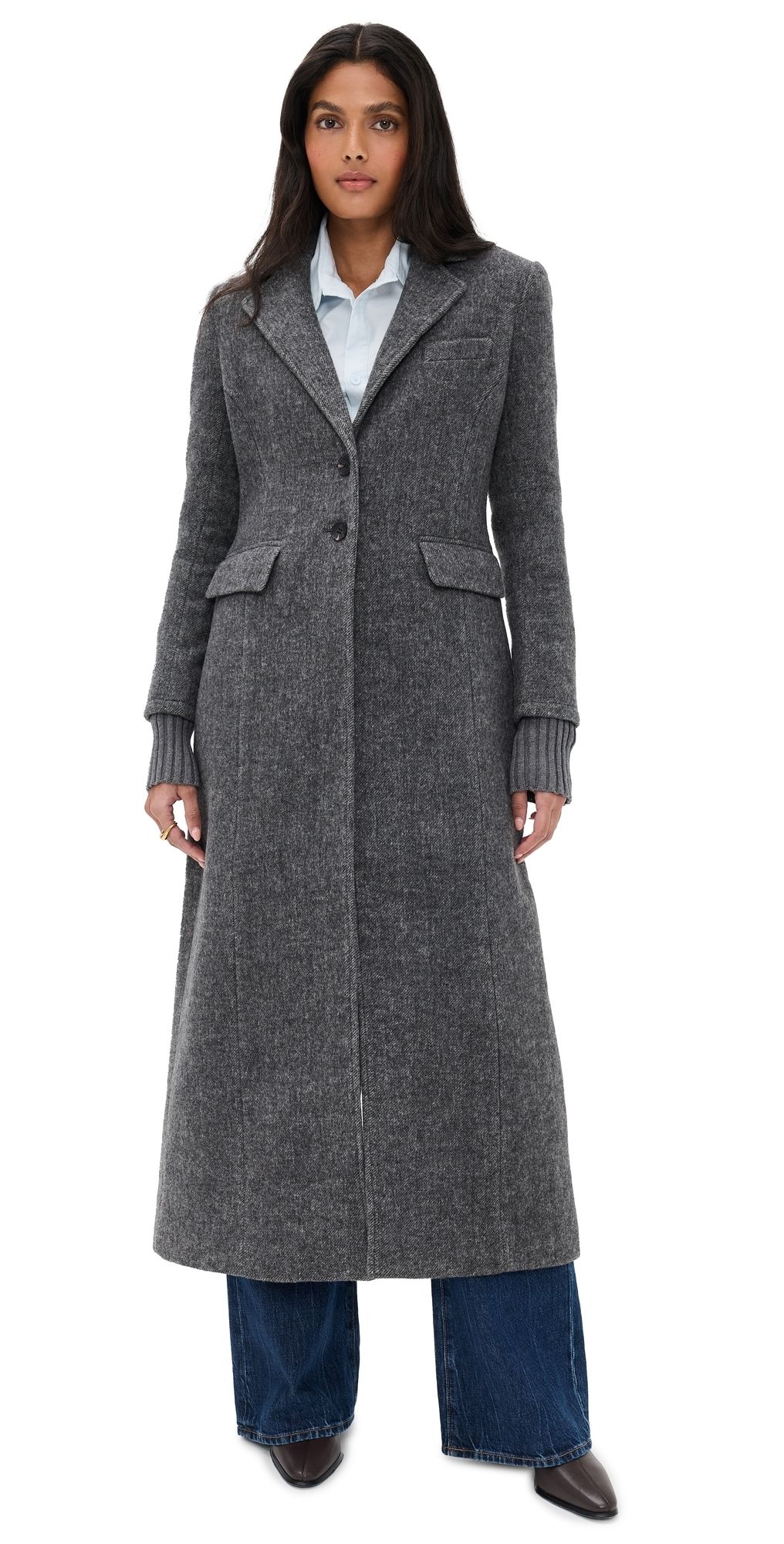 Favorite Daughter The City Coat Grey Twill L