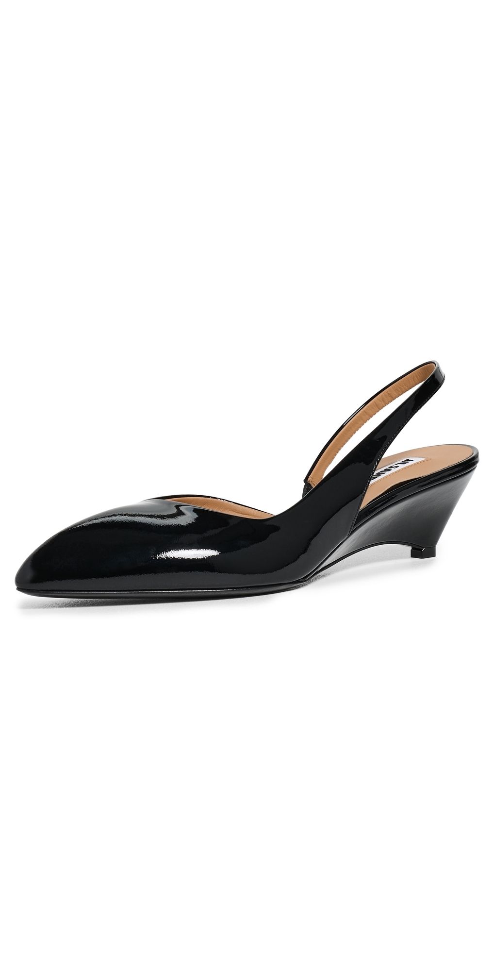 Jil Sander Arc Sling Backs Black 41