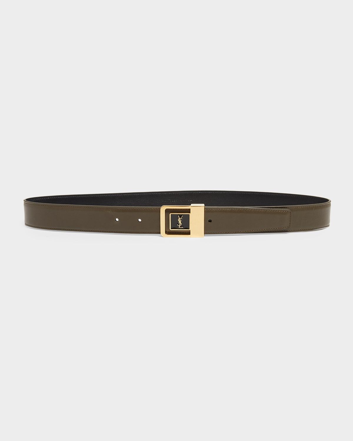 YSL Buckle Leather Belt