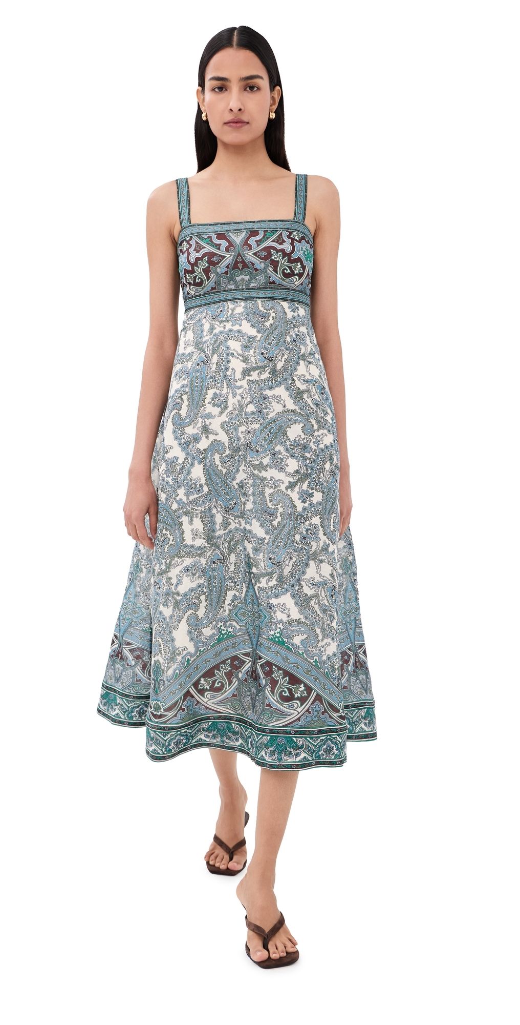 Veronica Beard Rye Dress Ecru Multi 6