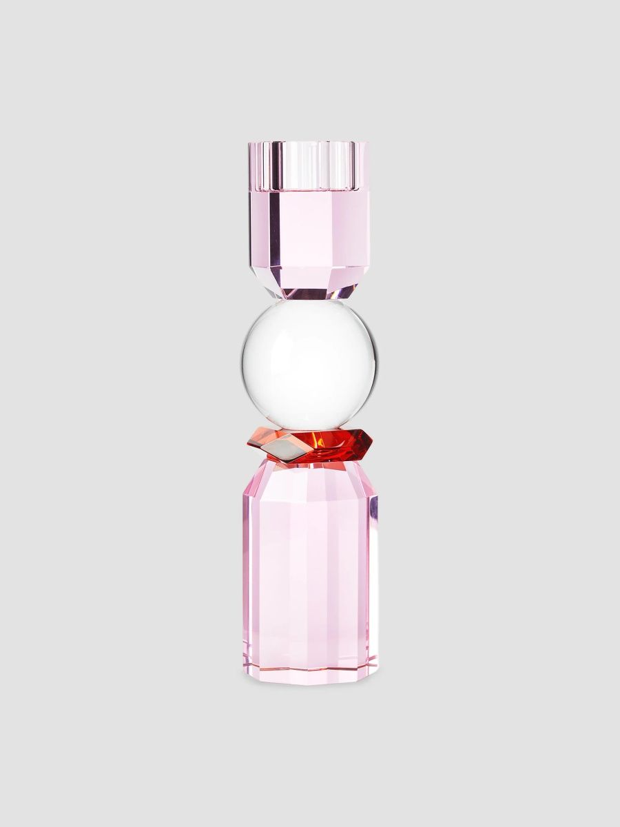 Reflections Copenhagen Memphis Tea Light Holder - Clear Rose