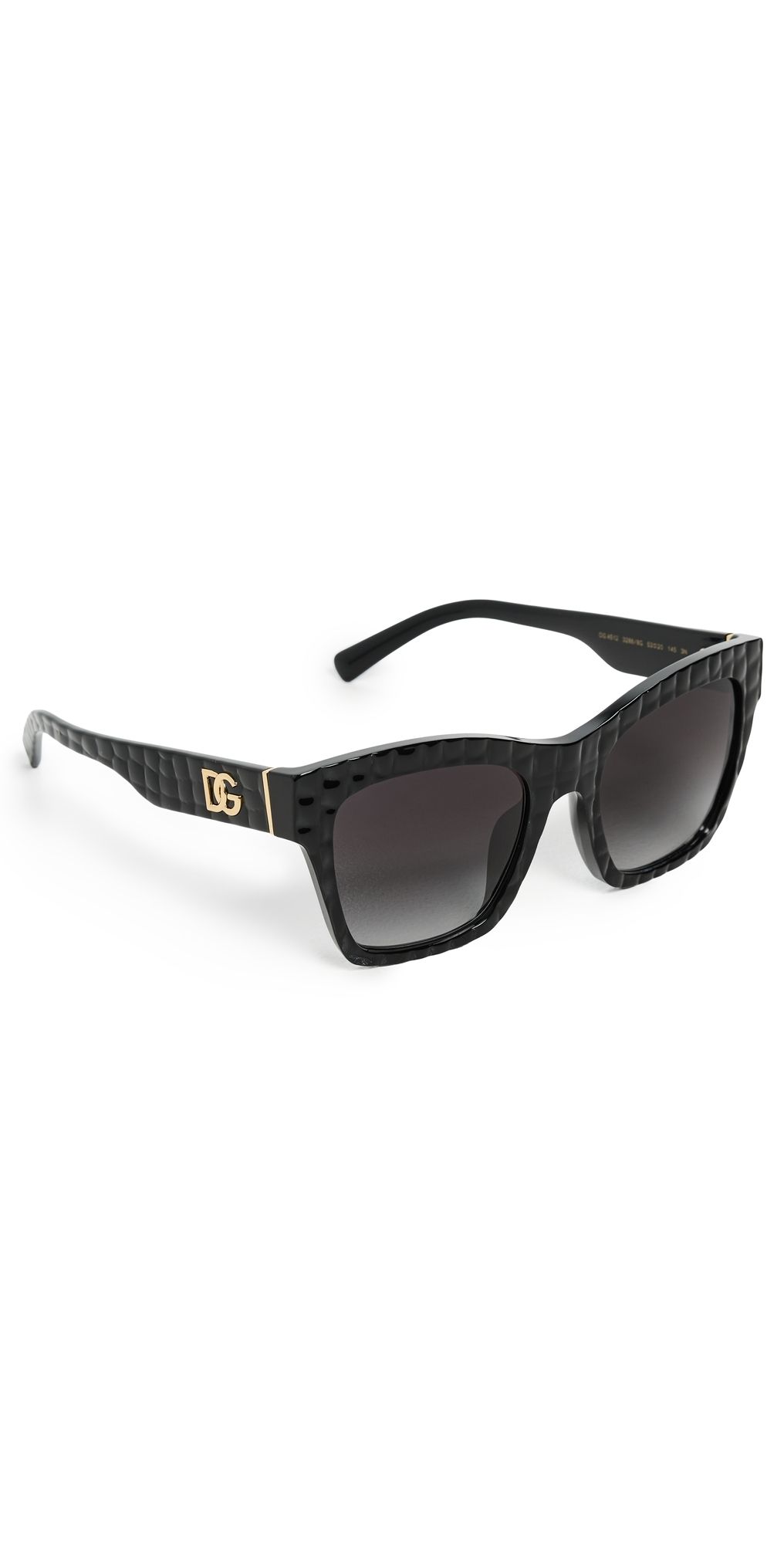 Dolce & Gabbana DG4512 Sunglasses Black Texture Cocco One Size