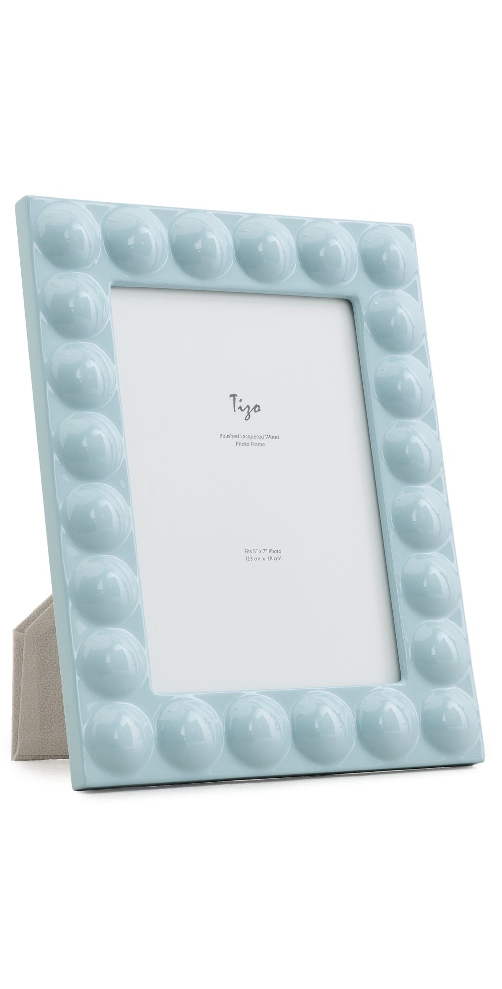 Tizo Design Lacquer Wood Frame 5x7 Blue One Size