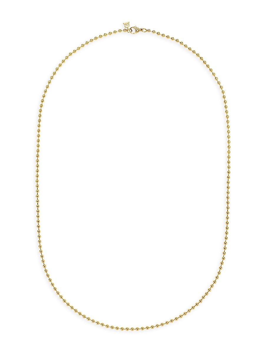 Women's Florence86 Large 18K Yellow Gold Ball Chain Necklace - Gold - Size 16