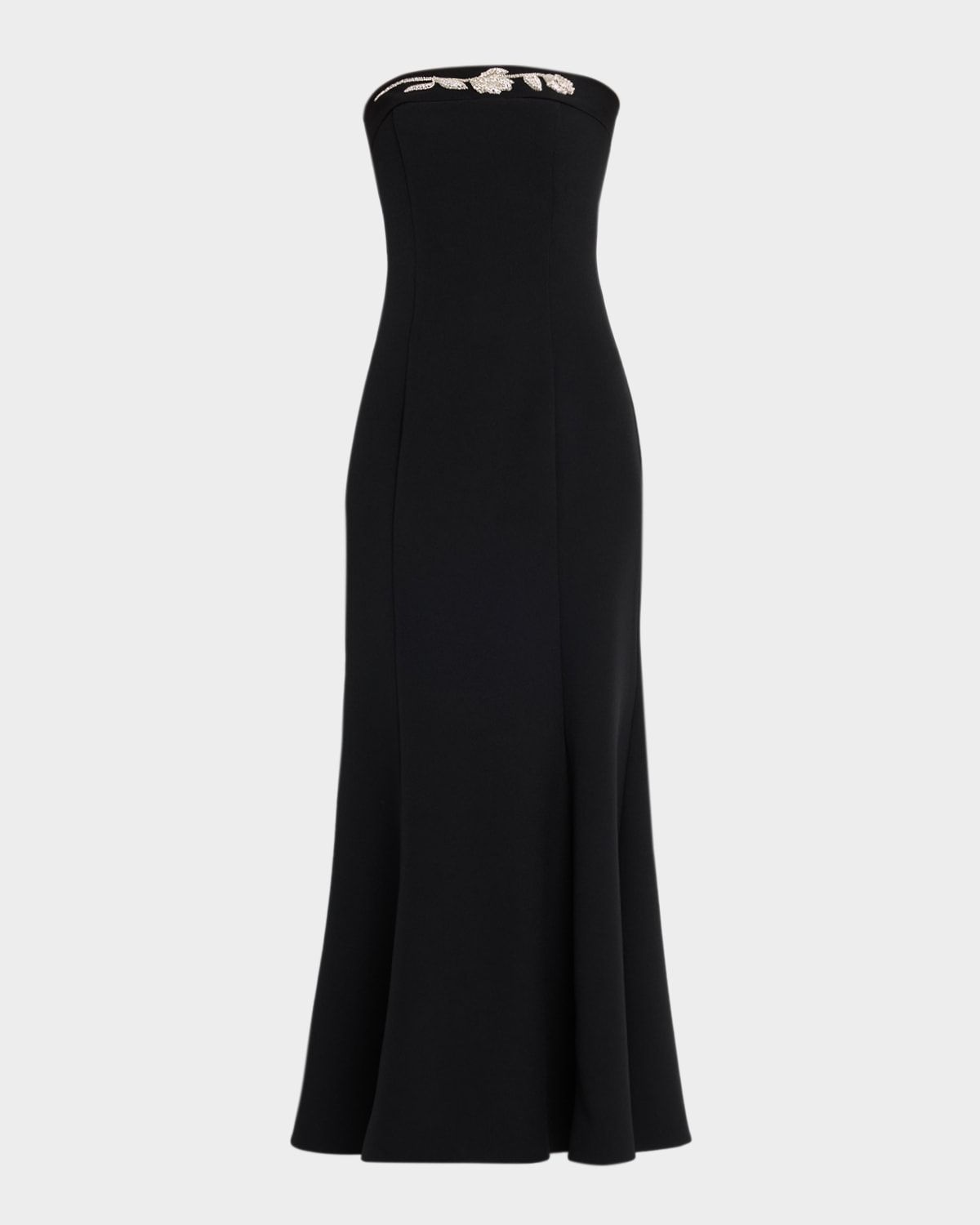 Phillippa Embellished Crepe Strapless Gown