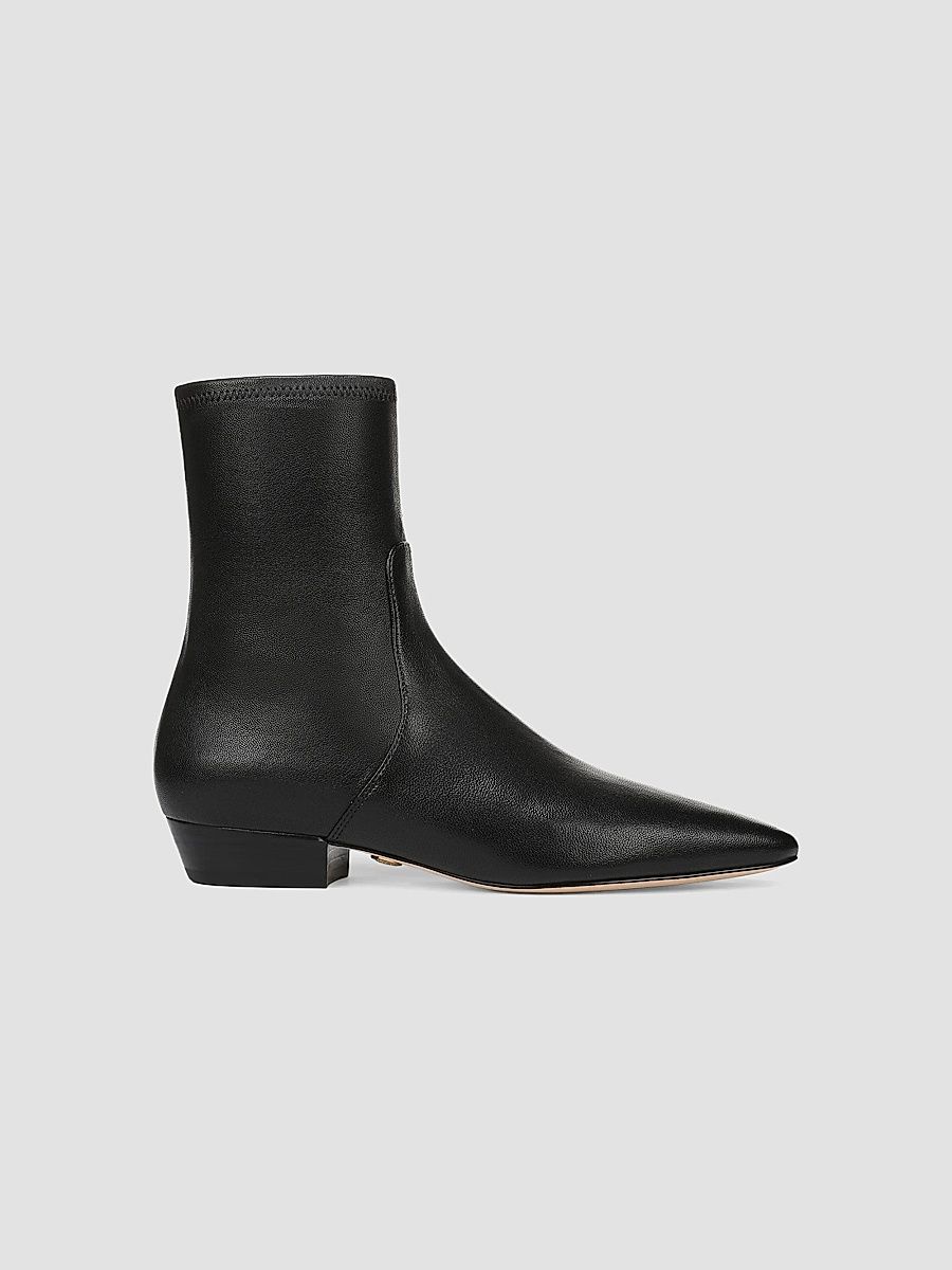 Veronica Beard Women's Glina 25MM Leather Boots - Black - Size 5.5