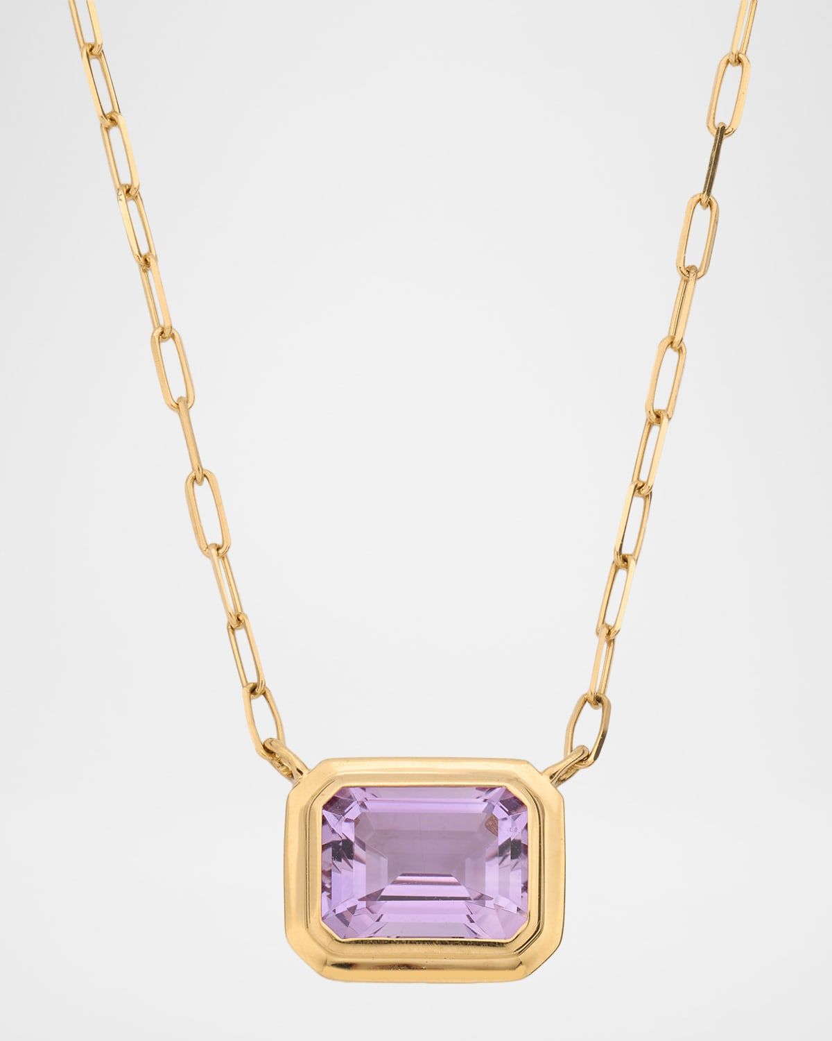 18K Manhattan Amethyst Pendant Necklace