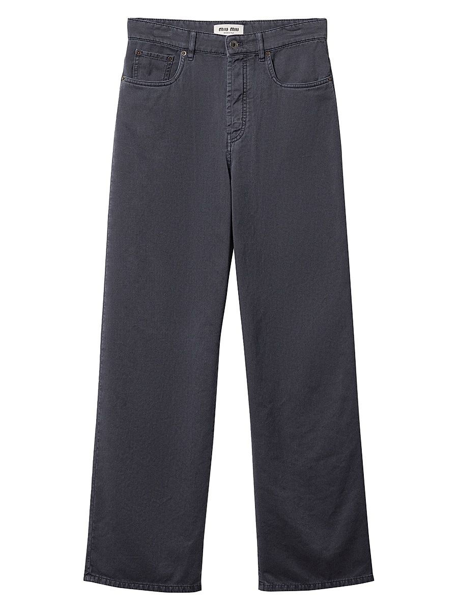 Women's Light Denim Pants - Grey - Size 28