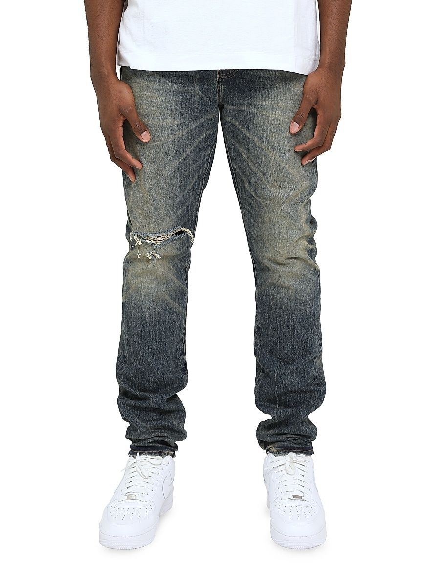 Men's Stratos Slim-Straight Jeans - Dark Indigo - Size 34