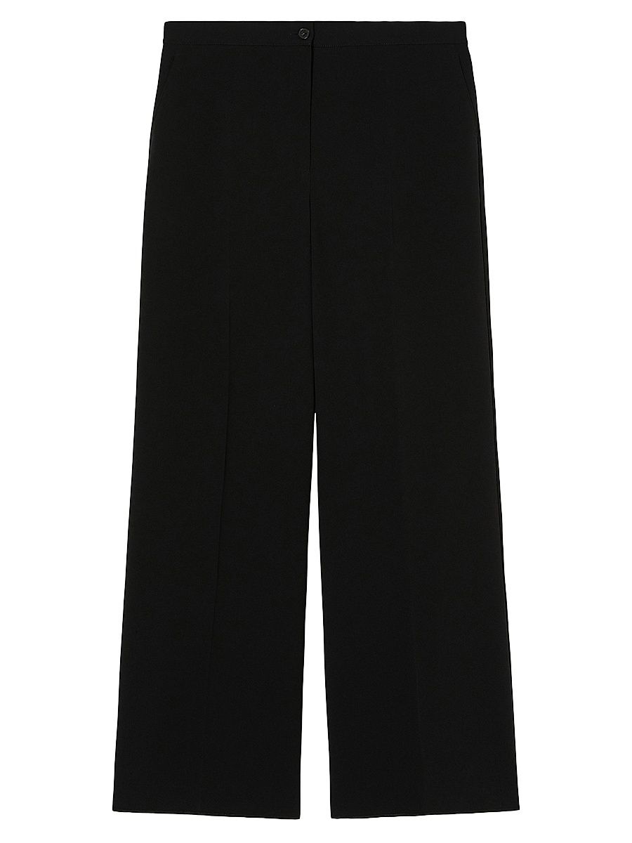 Women's Triacetate Cady Trousers - Black - Size 20