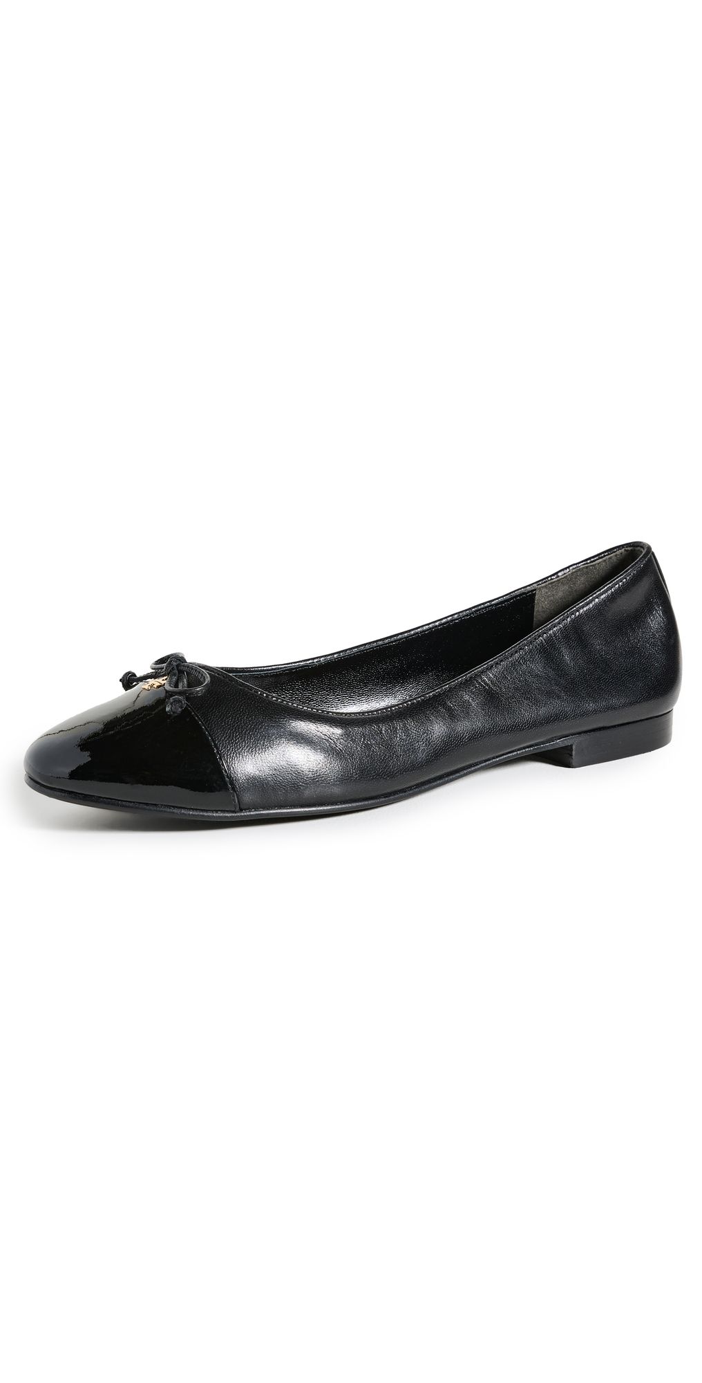 Tory Burch Cap Toe Ballet Flats Perfect Black 8