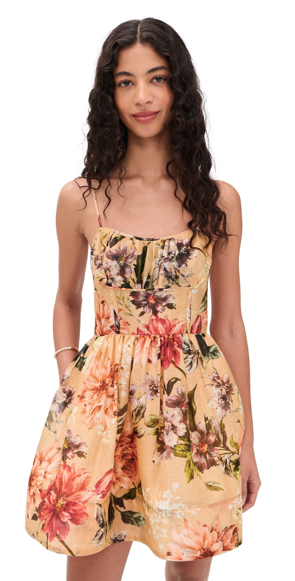 Cara Cara Alba Mini Dress Margaux Bloom Ginger 00