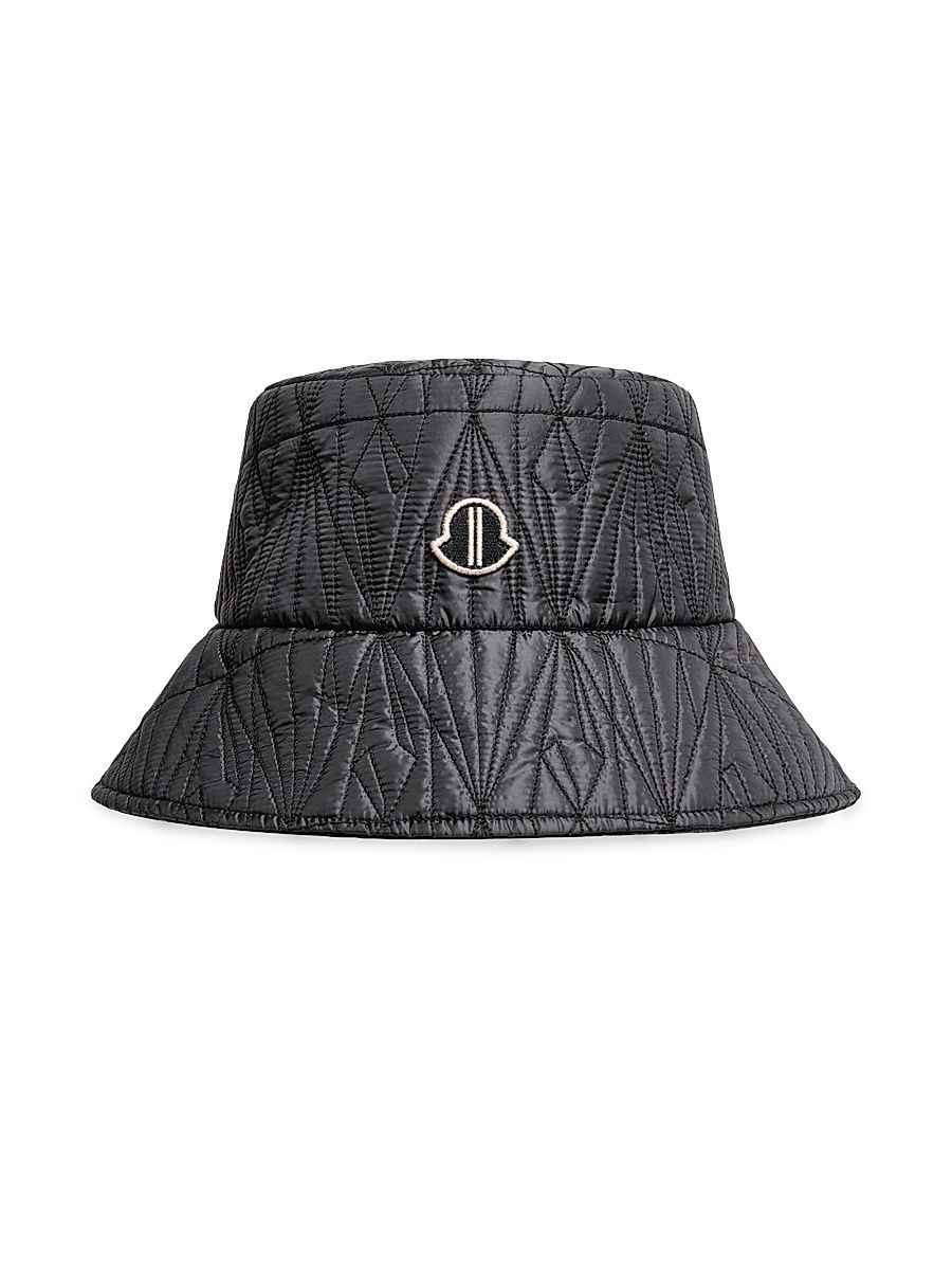 Women's Moncler + Rick Owens Down-Filled Bucket Hat - Black - Size Large