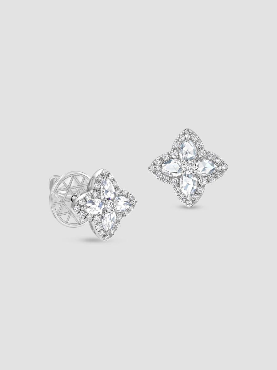 64 Facets Women's Blossom 18K White Gold & 0.41 TCW Diamond Stud Earrings - White Gold