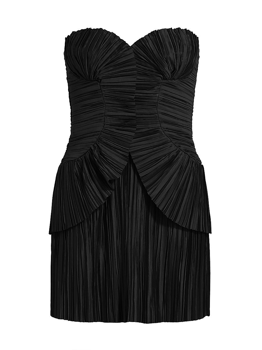 Women's Charlique Pleated Minidress - Black - Size 8